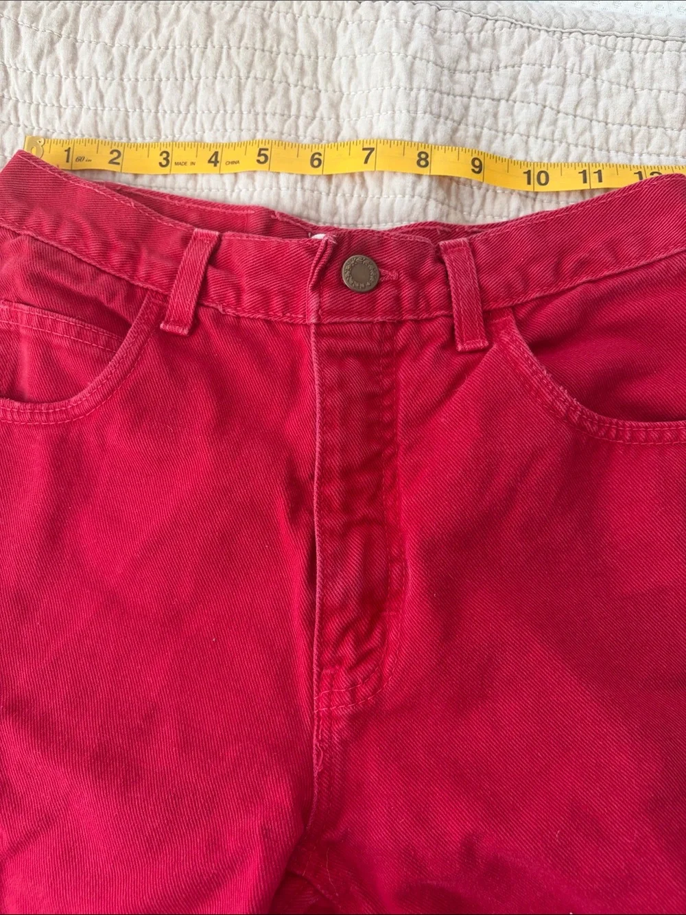Red Denim Women’s Shorts - Unbranded